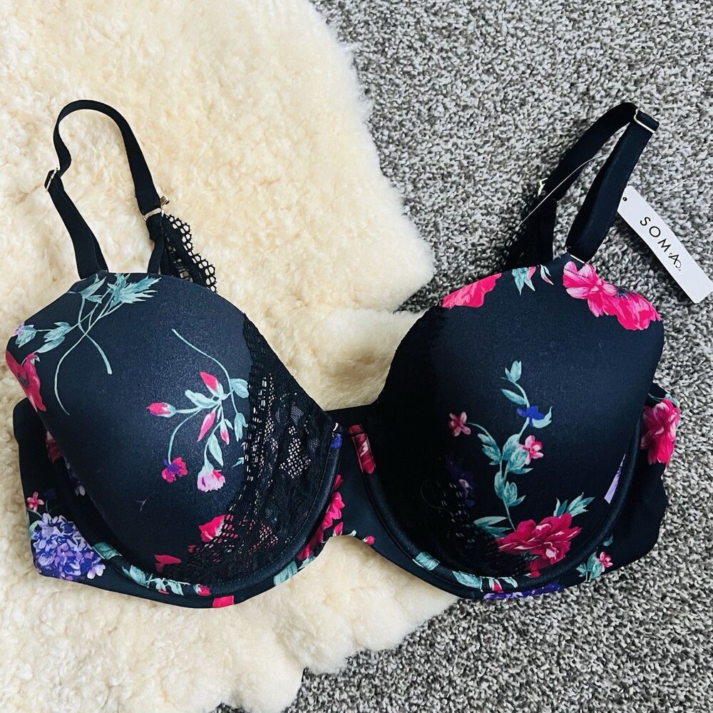 NWT SOMA Embraceable Enchanting Perfect Coverage Bra